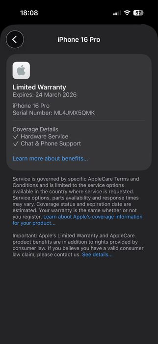 Бартер/заменям iPhone 16 pro 256gb natural като нов