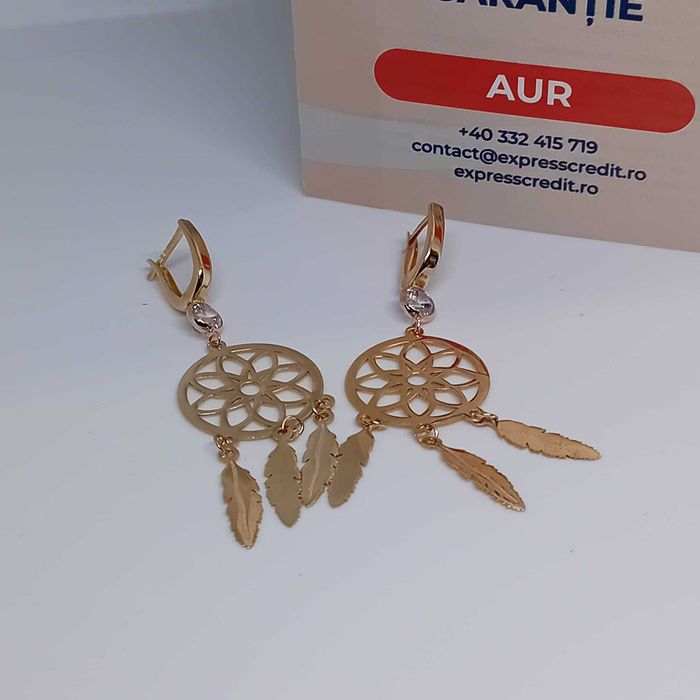Cercei Aur 14K 5.01g (Ag4 Dacia B.52015.2) Garantie 2 ani