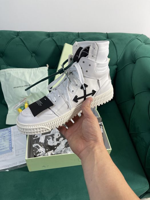 Adidasi Off White 3.0 Court piele naturala Premium