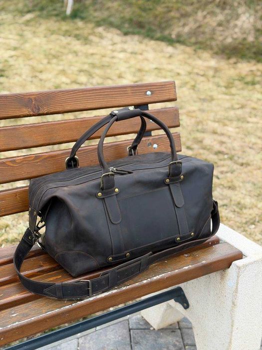 Geantă din piele naturală. Geantă de voiaj. CADOU