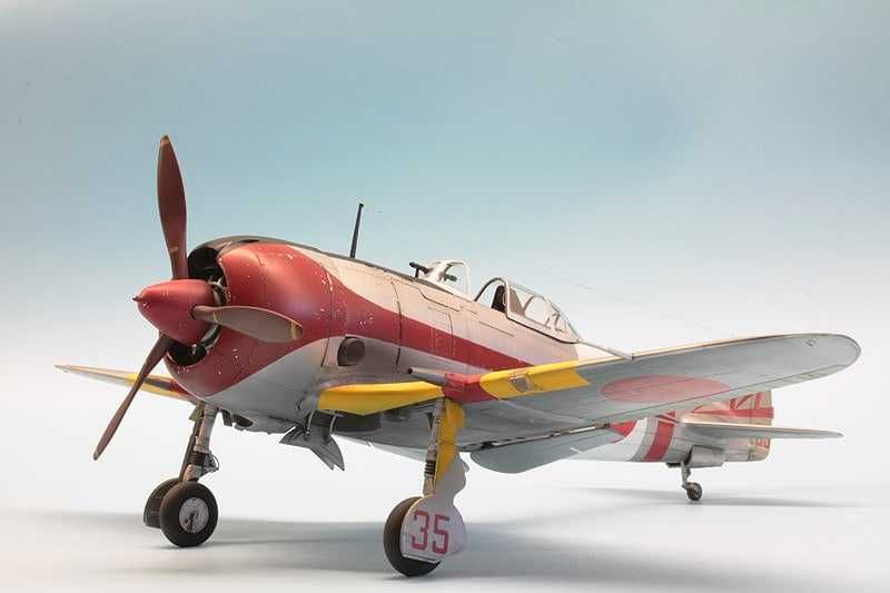 Сборная модель самолета Ki-44 Shoki (Hasegawa, 1:48)