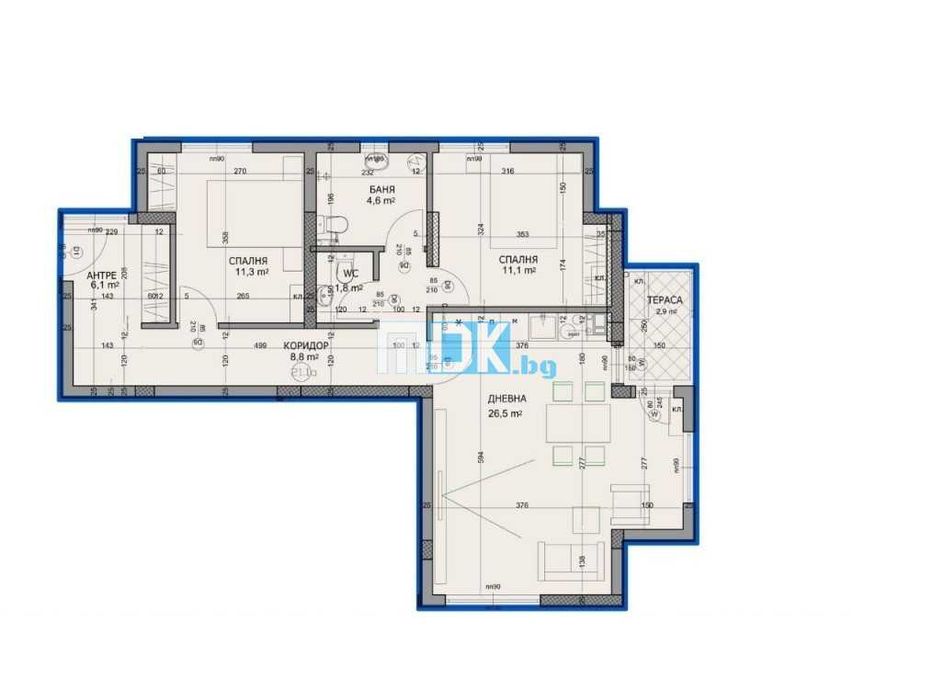 Тристаен с АКТ 14 Без комисионна! Опция паркиране
