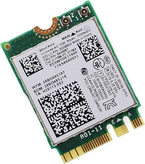 Samsung intel WI-FI Module WDN221M ax201 ac7260