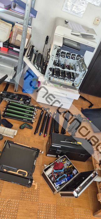 Ремонт на принтери и копирни машини | Взимане от адрес + оборотна машина