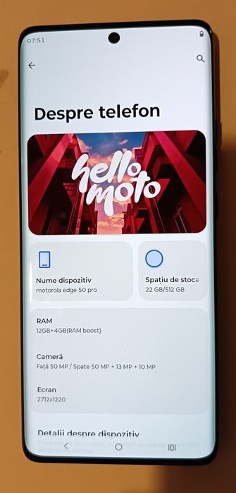 Motorola Edge 50 Pro 512gb Black Beauty in garantie/ Pret fix, Nu este negociabil.