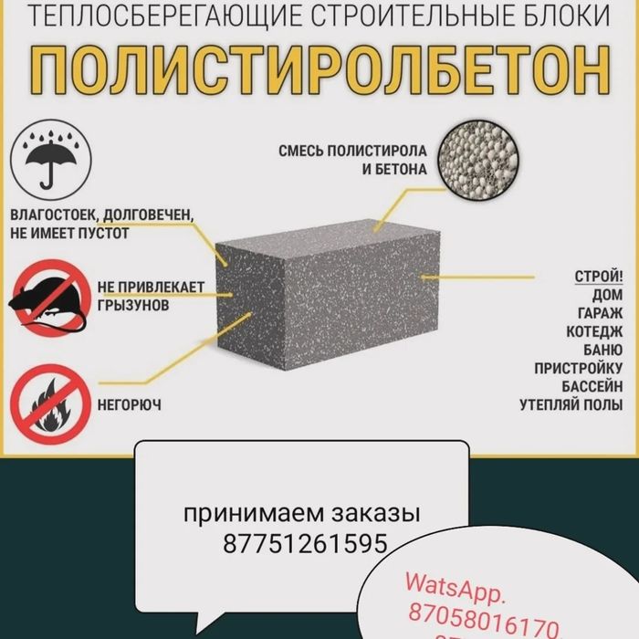 Блок полистирол бетона