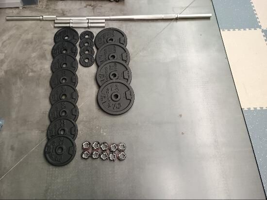 Set gantere și bară - produs resigilat - (SecondHand) Decathlon