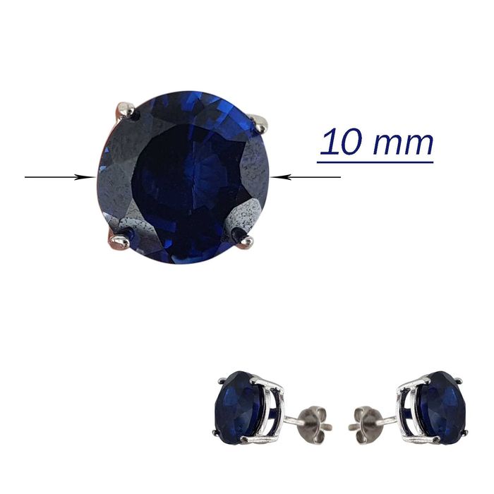 Vand cercei din Argint 925% Intense-Blue, noi, 39 lei.