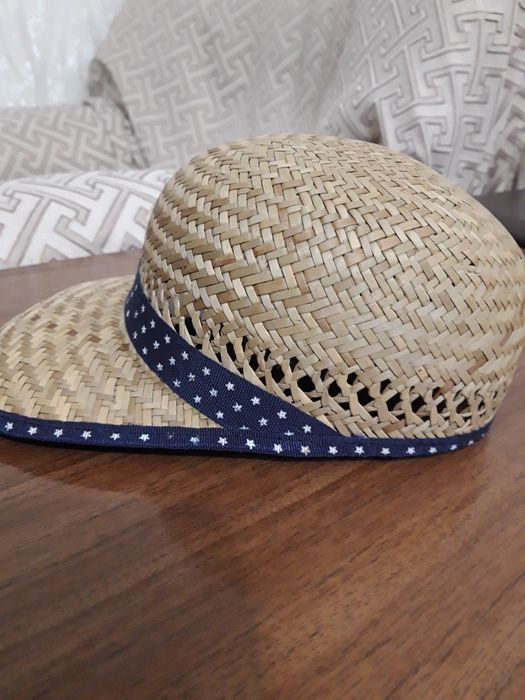 Кепка мальчиковая,  соломенная