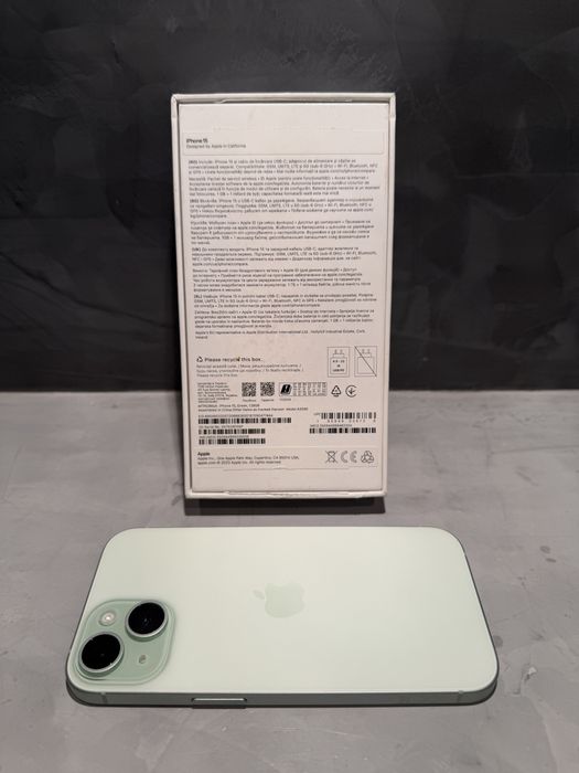 КАТО ЧИСТО НОВ Iphone 15 Green, 89% батерия