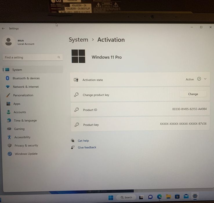 Licență Windows 11 Pro/Home ORIGINALA