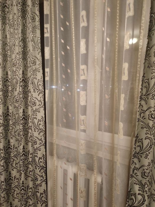 Шторы теневые, зеленые,  размер 1,5×2.5, 2 шт