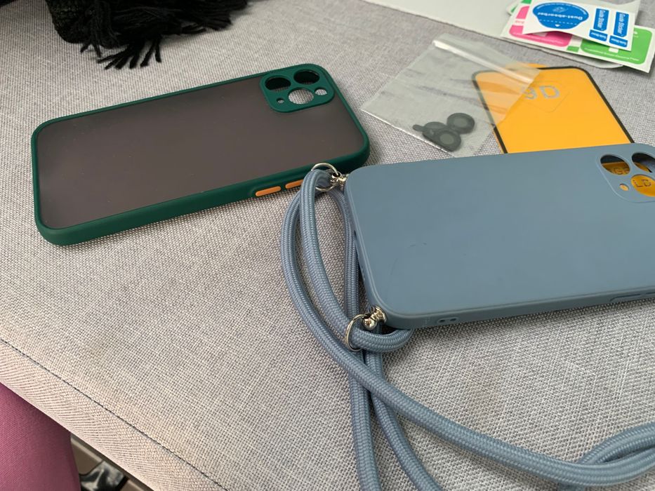 2 калъфа+2 протектора за  iphone11 pro