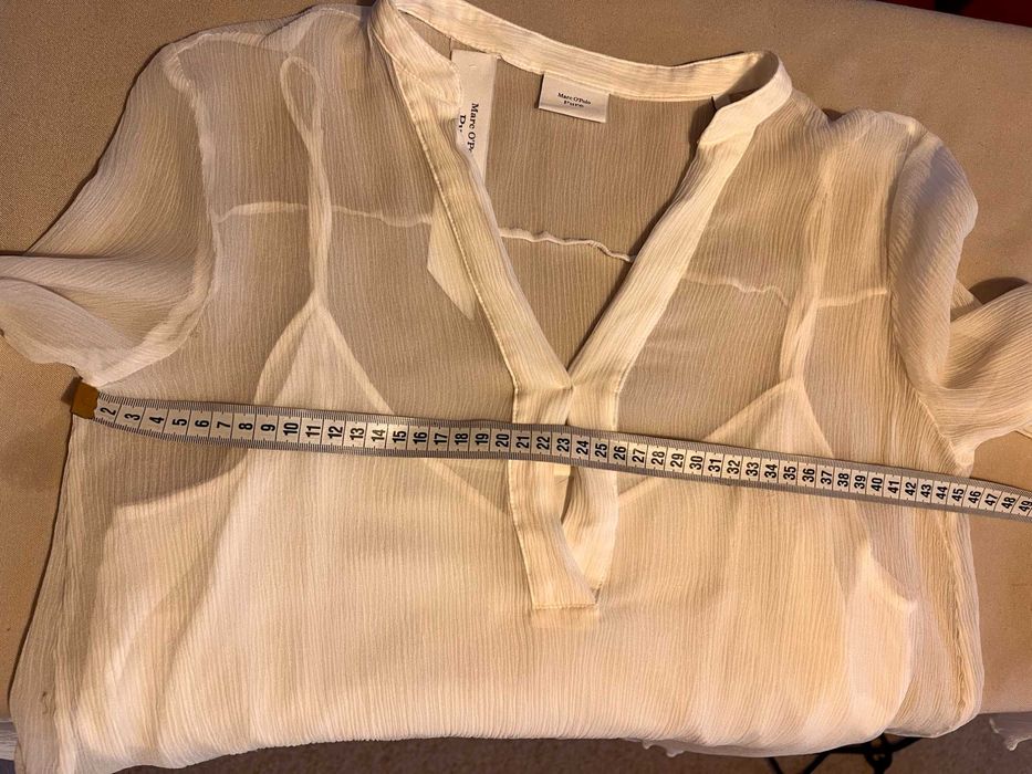 Bluza din matase alba Marc O'Polo Pure