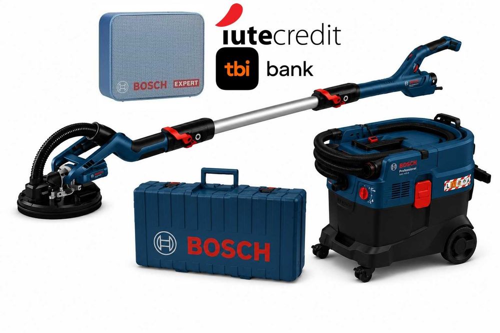 Шлайфмашина жираф за стени Bosch GTR 550 + Прахосмукачка Bosch GAS 400 A