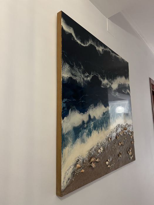 Tablou 80x80 cm rasina epoxy