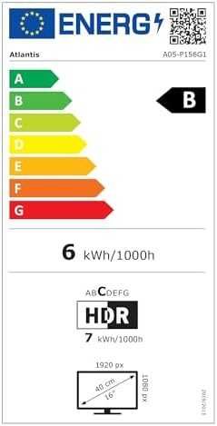 Нов Atlantis 16-инчов преносим монитор 1080P Full HD 1920x1080 HDMI...