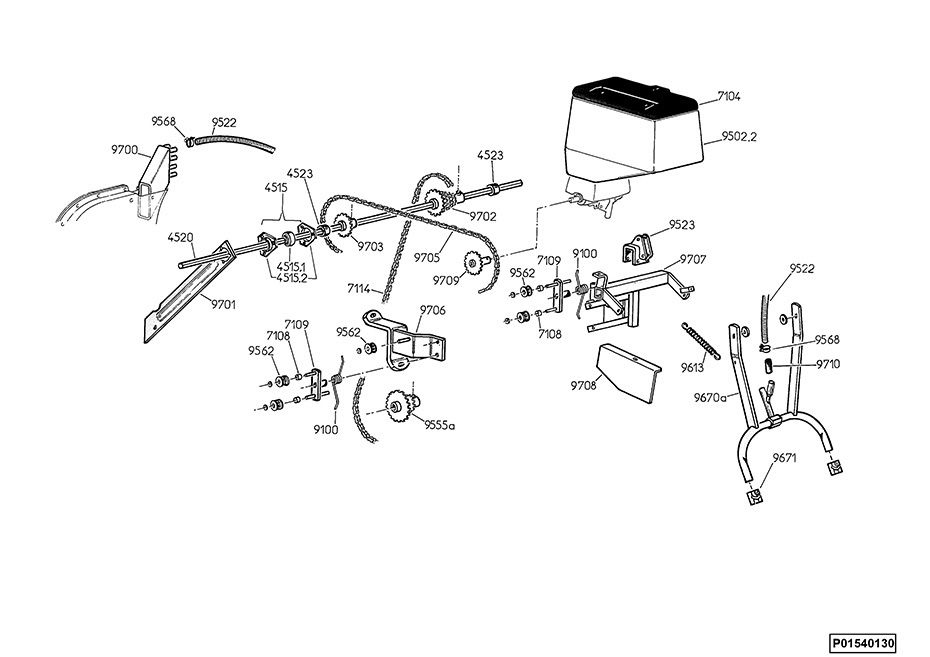 Lant transmisie Monosem 158 zale