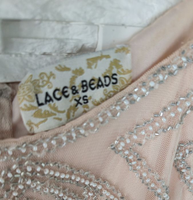 Нова рокля с камъни Lace&beads xs