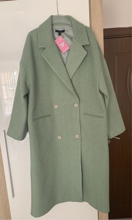 Палто цвят мента от Fashion House