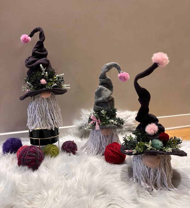 Ръчно изработени коледни джуджета