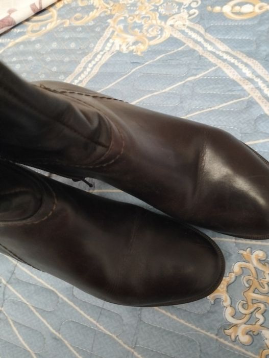 Сапоги кожаные модельные