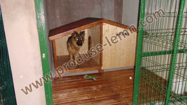 Cusca,cotet caine din lemn,izolat termic - Model cu terasa