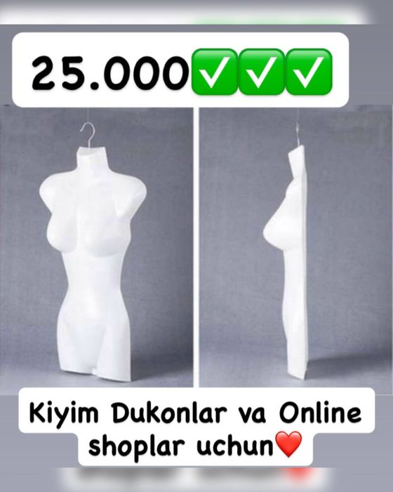 Taza yarim maniken ham veshelka satiladi