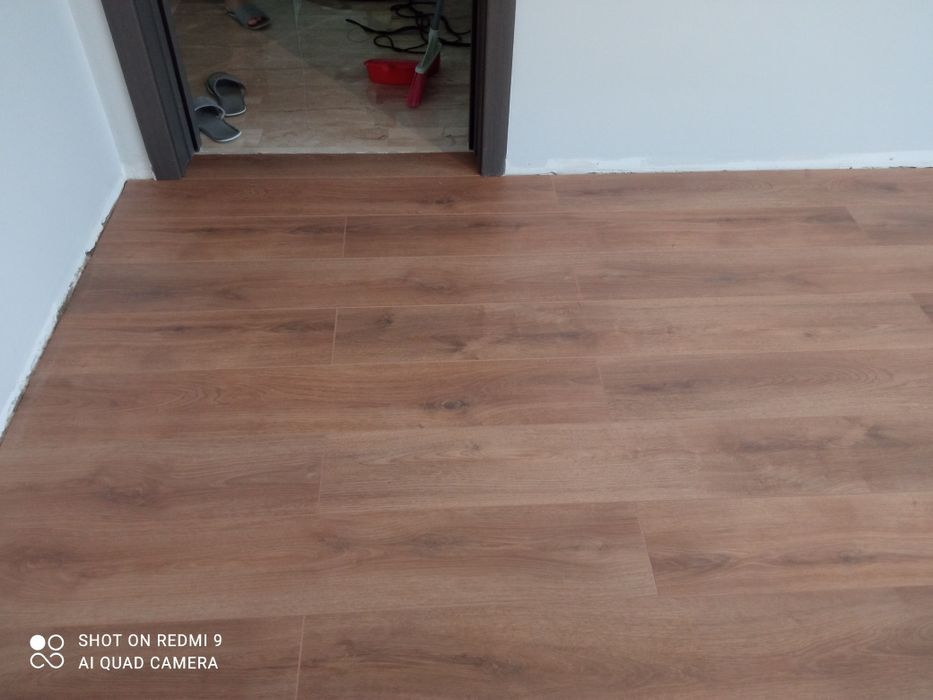 Montaj plintă tăiată la 45.