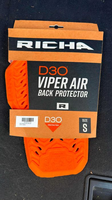 ЧИСТО НОВ протектор за гръб (вложка) RICHA D3O Viper Air - Размер S (Level 2)