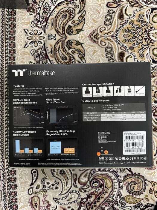 Блок питания 1200В Open Box Thermaltake GF1 1200w 80Plus Gold Premium