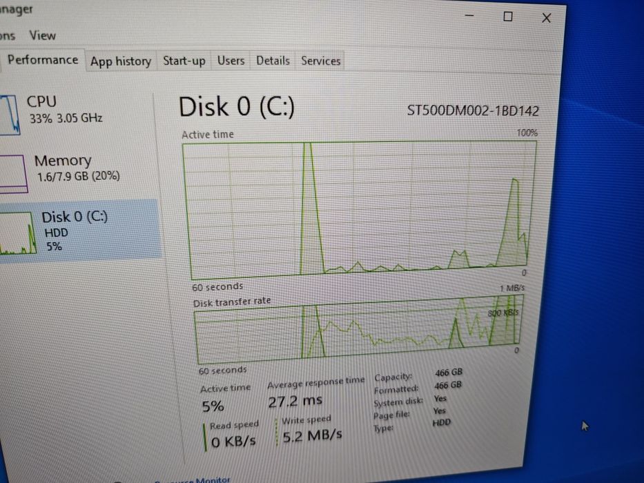 Компютър Intel3.30 Ram 8 Gb