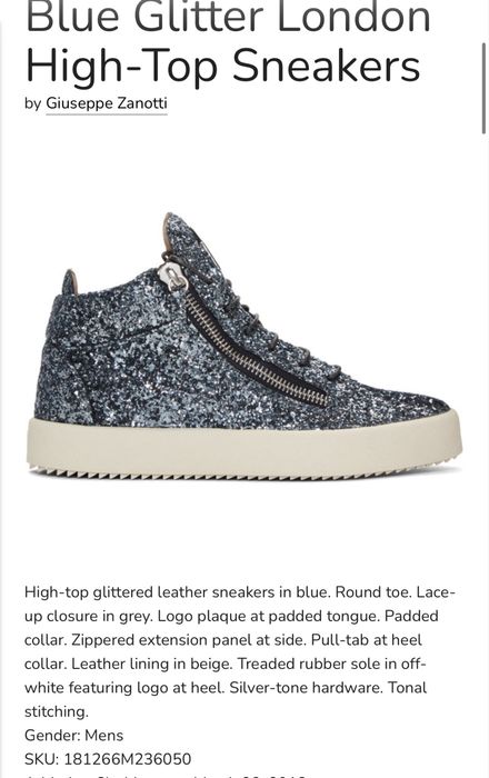 Giuseppe Zanotti Черна подметка оригинални