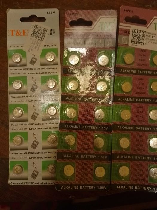 Батерия часовници 30 бр cell  371 A, LR7215 лв