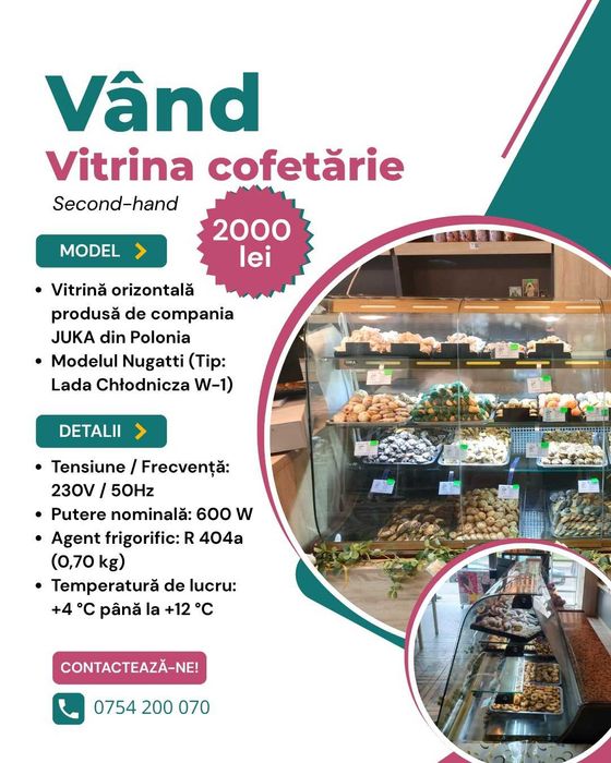 Vitrina Cofetarie Juka Nugatti