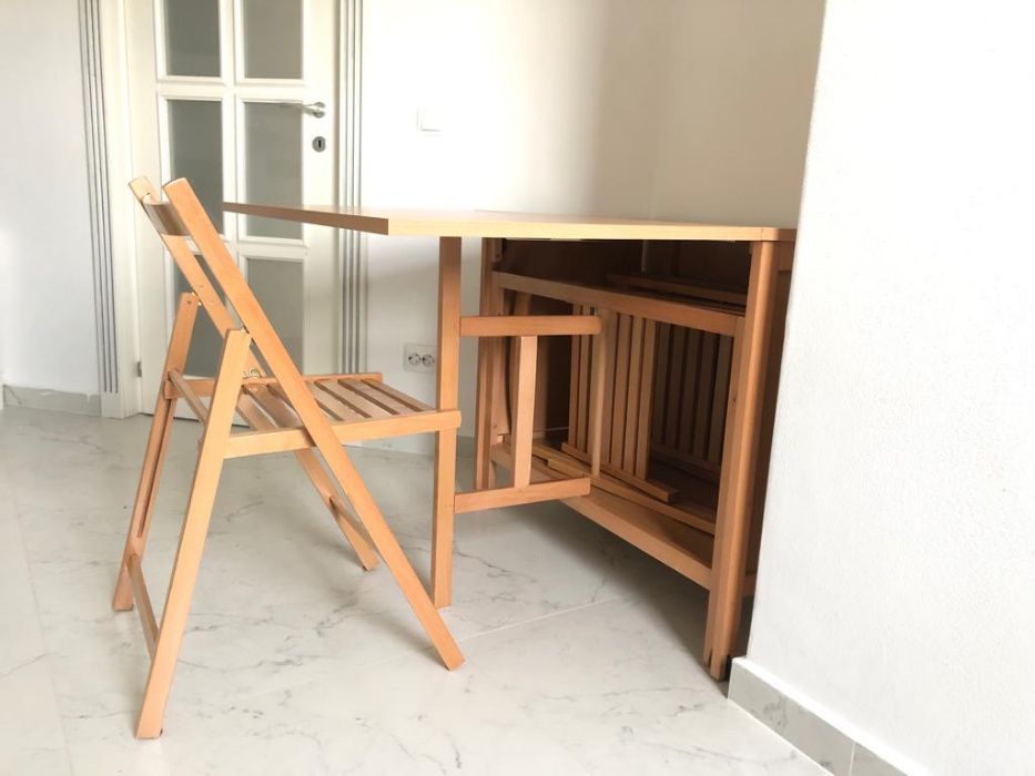 masa plianta + 4 sau 6 scaune ( mese pliante )