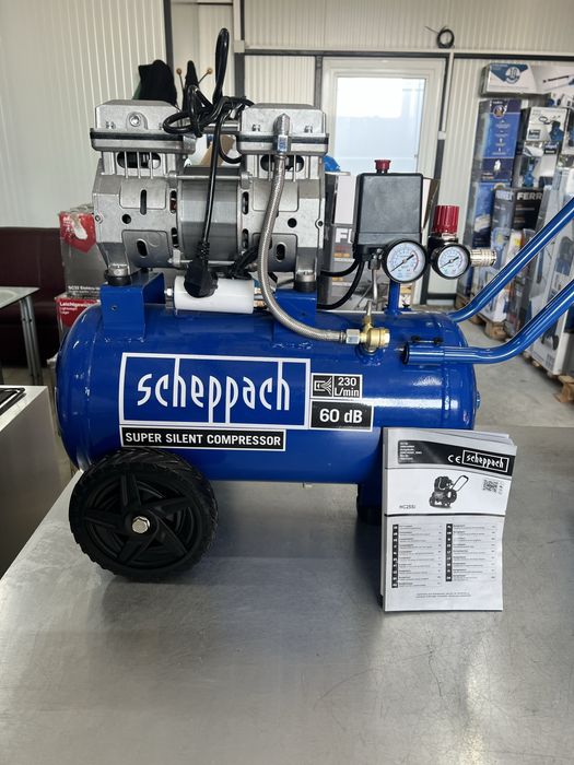 Безшумни и Безмаслени компресори Scheppach HC51Si  HC25Si  HC08Si
