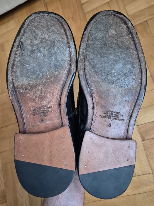 Pantofi de lux Saxone of Scotland, Goodyear Welted, Hand Made - 39/40