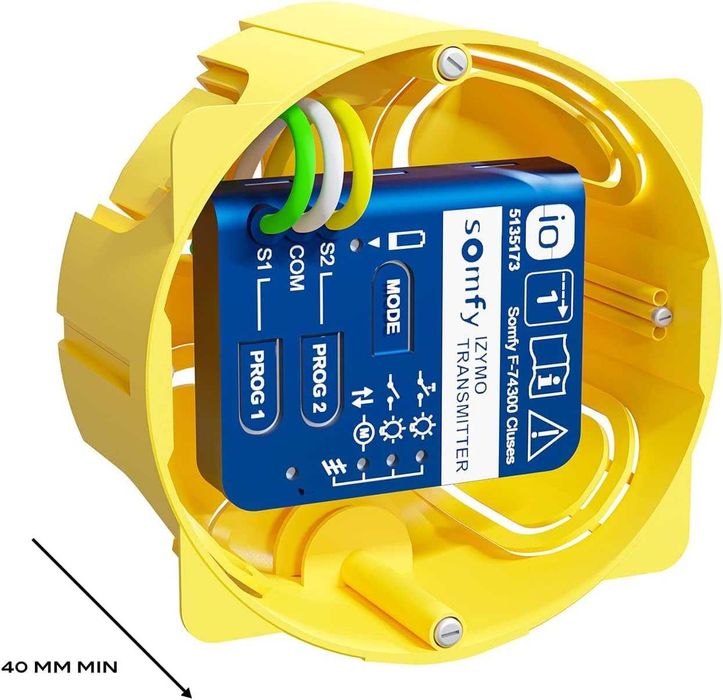 Micro-transmitator SOMFY 1822609 io Izymo pentru controlul luminii