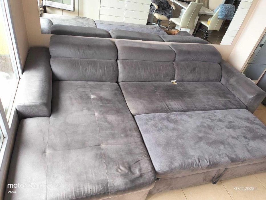 Разтегателен диван с ракла