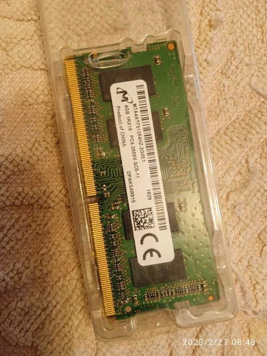 ОЗУ для ноутбука 4gb pc4