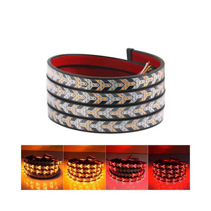 150 СМ LED лента за задна броня с 3 светлини - стоп, габарит и мигач