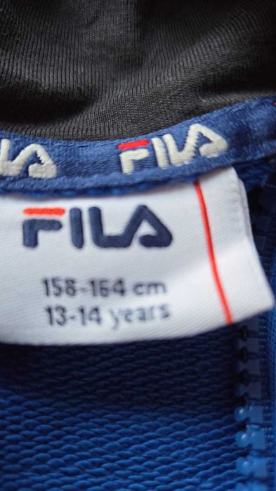 Hanorac Fila nou, fara eticheta, 13-14 ani, 158-164 cm, albastru