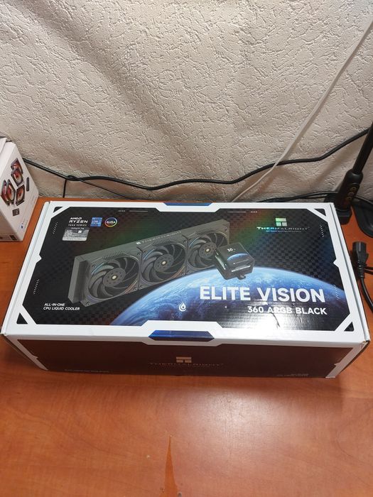 Cooler cu display mare Thermalright Elite Vision 360 argb black,open b