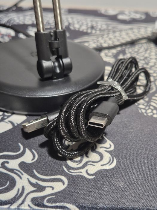 Mouse Bungee Gaming Battletron, Iluminare RGB 8 moduri, braț flexibil