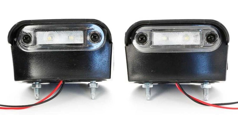 1 бр. ЛЕД LED габарити за осветление за номер , ЧЕРНО , 12-24V