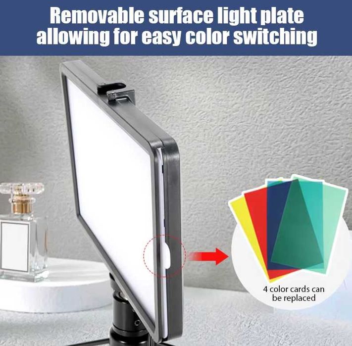 LED панел видео осветление 8 inch , Диодно осветление / постоянно