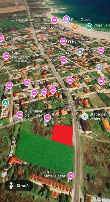 Vand teren in Vama Veche deschidere directa la DN39