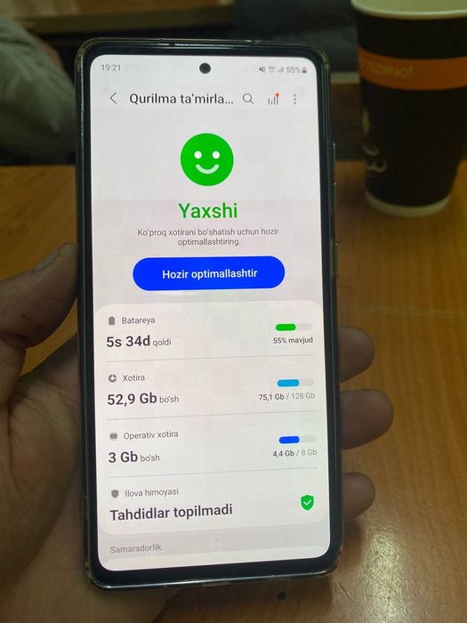 Samsung galaxy S 20fe xotira 8/128gb sotiladi