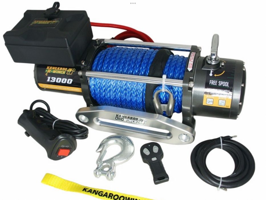 Troliu Kangaroo PowerWinch K 13000 SR sufa sintetica OffRoad Platforma